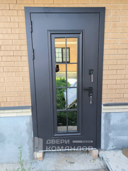 Входная металлическая дверь Тундра Термо с окном АСД