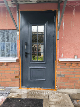 Входная дверь с металлофиленкой Термо Арктика с окном АСД