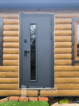 Входная железная дверь Trento Термо с окном АСД