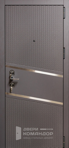 Металлическая дверь капучино №39 - наружная сторона