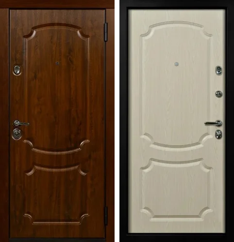 Толстая дверь входная с порогом №32