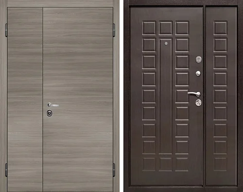 Полуторная дверь входная №8