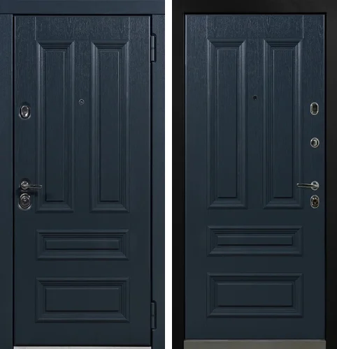 Синяя дверь в дом с низким порогом №31