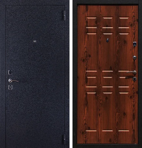 Антивандальная дверь в квартиру с порогом №17