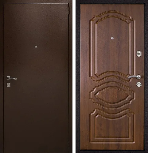 Входная дверь с отделкой порошок + МДФ-панель №1