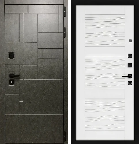 Усиленный блок дверной металлический №87