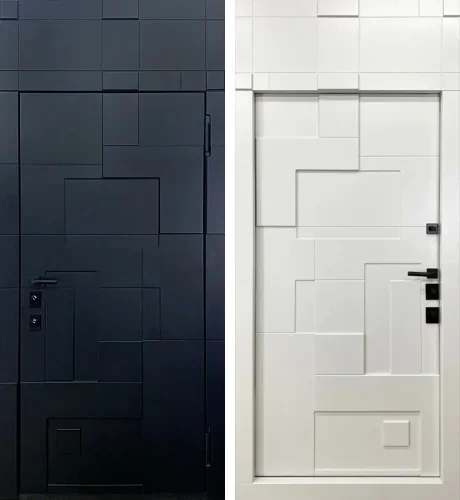 Входная дверь с фрамугой №1