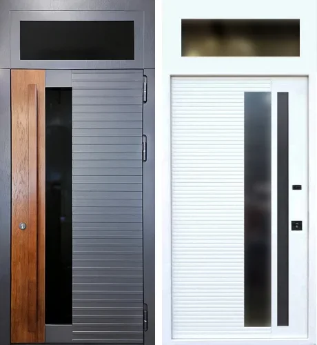 Дверь с фрамугой сверху №6