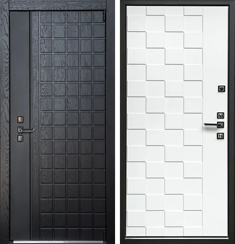 Современная входная дверь №83