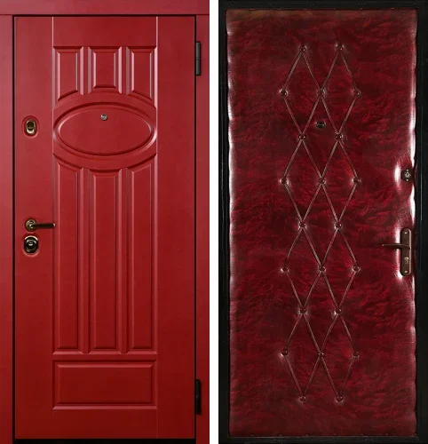 Красная входная дверь №13