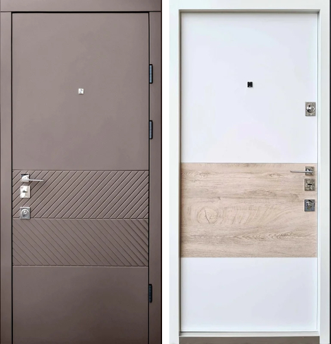 Дверь входная двухцветная №109