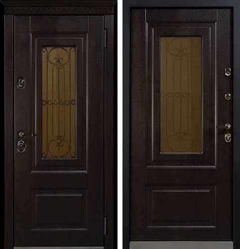 Входная дверь со стеклопакетом №4