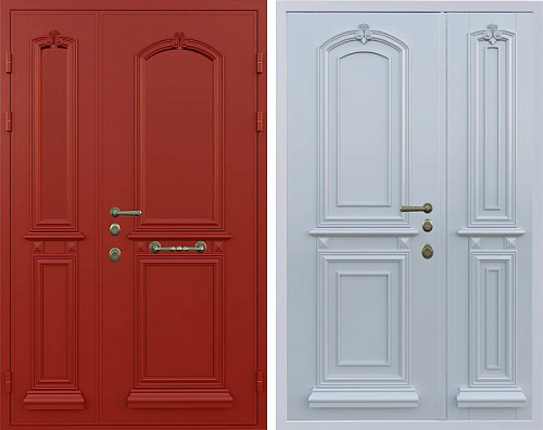 Дверь металлическая двупольная №24