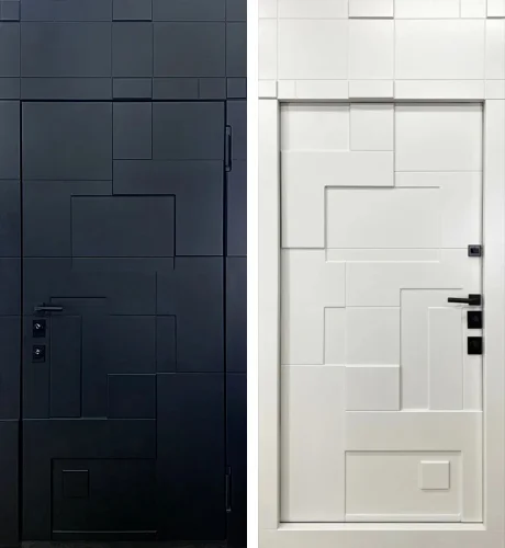 Входная дверь с фрамугой №1