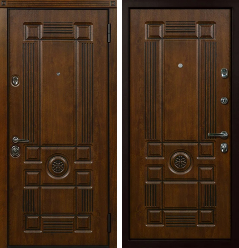 Входная металлическая дверь в частный дом №44