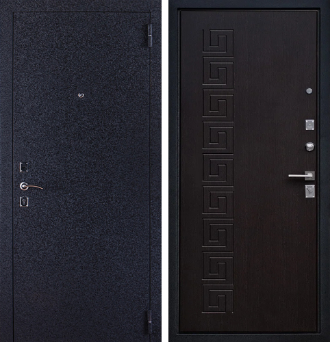 Дверь входная металлическая графит №15