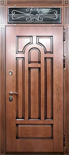 Металлическая дверь с отделкой из МДФ панели №50