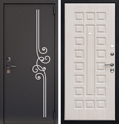 Кованная дверь входная №8